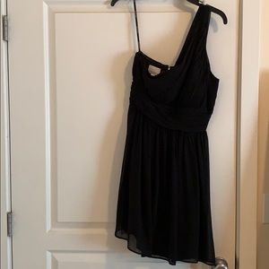 Donna Morgan black bridesmaid dress